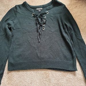 Dark Forest Green Forever 21 sweater